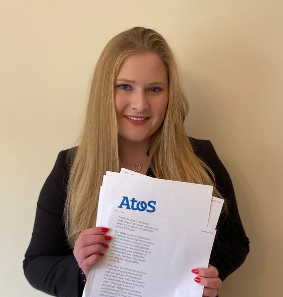 Image of Sixth Form pupil, Alice, secures Atos apprenticeship