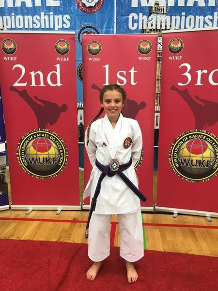 Image of Karate Silver Medal for KGS pupil, Jessica